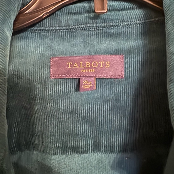 Talbots Deep Teal Corduroy Jacket - Picture 2 of 5